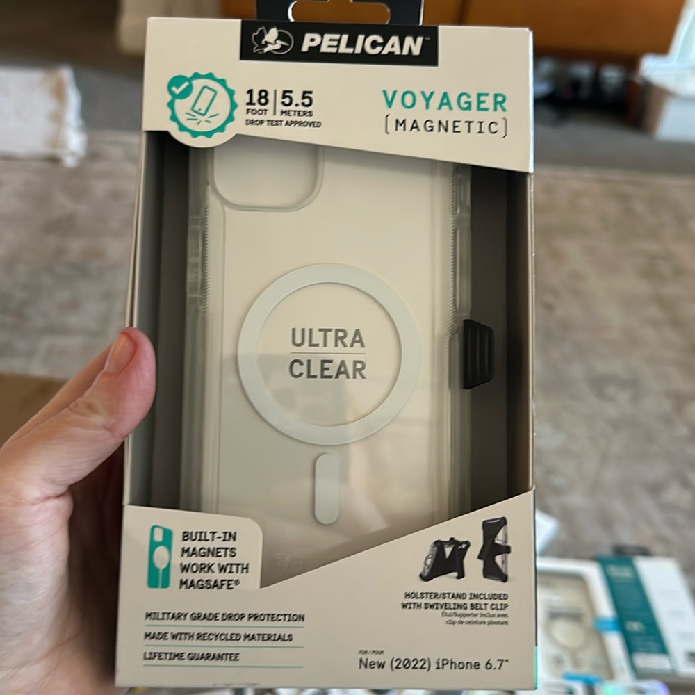 Pelican Voyager iPhone 6.7 (2022) case and holster.